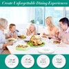 Christian Melamine Dinner Plates 4Pcs, Reusable Inspirational Religious Dinnerware Set,
