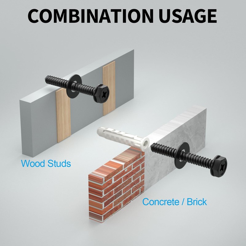 HOME VISION Lag Bolt Kit for TV Wall Mount, Including
