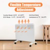 Vilobos Space Heater,1000W Electric Convector Heater with Wheels Freestanding/Wall Mounted,Smart