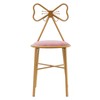 Modern Vanity Chair Stool, Cute Butterfly Shaped Backrest Makeup Chair