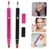 Ipetboom 2pcs Retractable Lip Makeup Brush Lipstick Applicator Brush Unique