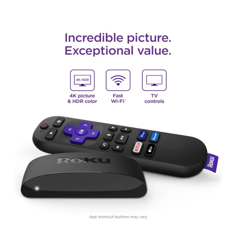 Roku Express 4K+ Streaming Media Player – 4K HDR HD