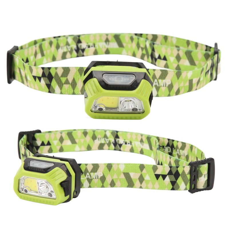 LED Induction Headlamp Waterproof Headband Flashlight for Outdoor Camping Night