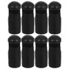 Garneck 8pcs Trampoline Pole Caps Replacement Rod Covers Plastic Black