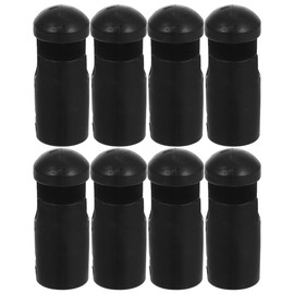 Garneck 8pcs Trampoline Pole Caps Replacement Rod Covers Plastic Black Pole Covers for Trampoline Tools Parts