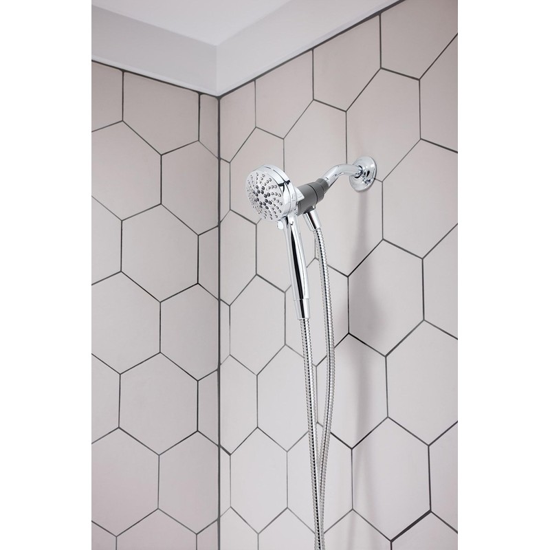 Moen 26100 Engage Magnetix 3.5-Inch Six-Function Handheld Showerhead with Magnetic