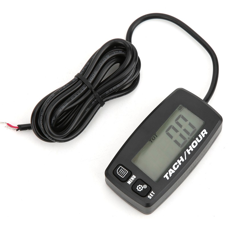 Portable Digital Hour Meter Counter Multifunction Accessory for Chainsaw Mower
