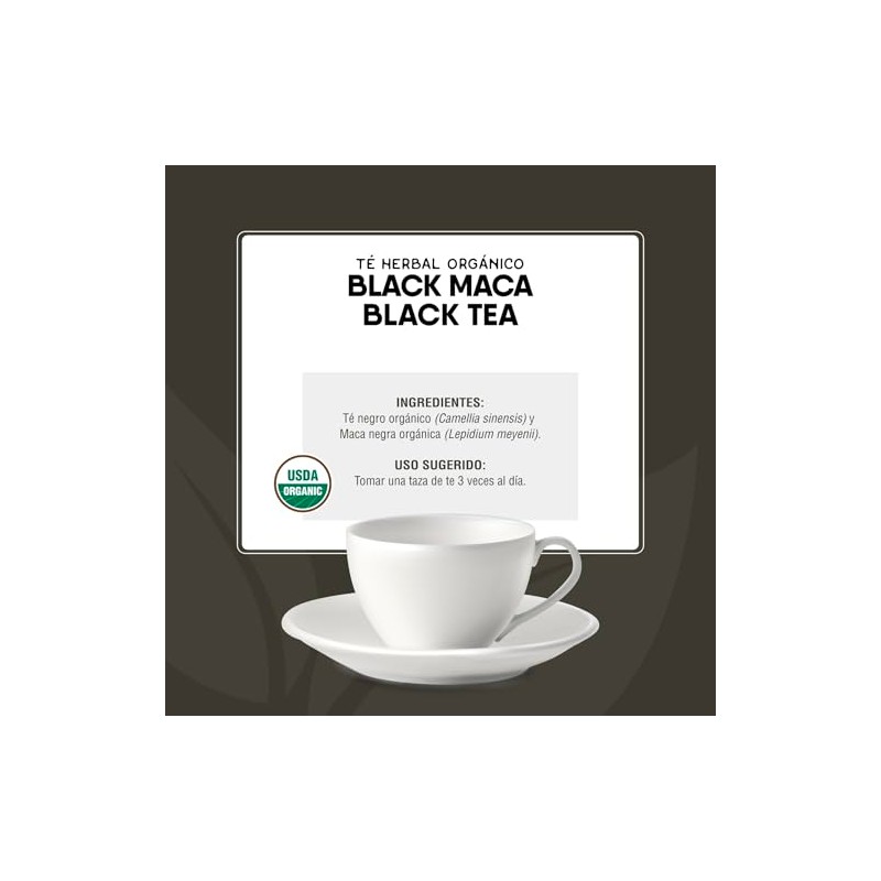 Organic Side - 2Pack Té Orgánico Black Maca - 2