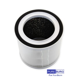 PUREBURG 2-Pack Replacement HEPA Filters Compatible with TCL BREEVA A1/A1W Air Purifiers, Part # Breeva A1F