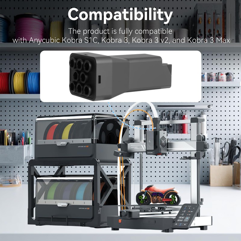 8 Colors Filament Hub Achieve 8-Color Printing High-Precision Filament Switching