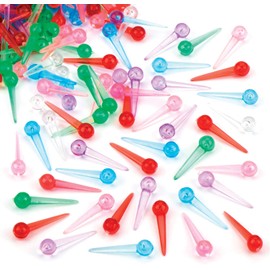 Plastic Sequin Art pins - Bag of 500 Multi Coloured pins