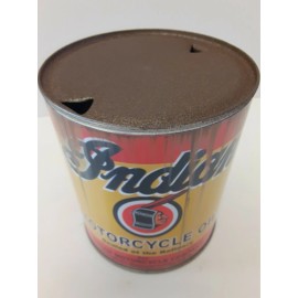 Indian Motorcycles Rusty Indian Motorcycle Oil Can 1 qt - ( Re-pop Collectible )