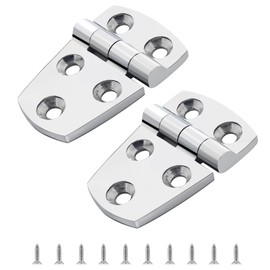316 Stainless Steel Boat Hatch Hinges,1-1/2inchx 2-1/4inch (57 X 38 mm) Polished Marine Hinge,Marine Boat Hatch Heavy Duty Hinges with Screws,for Boats, Yachts, Doors, Deck,Windows, Cabinets (2 Pack)