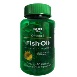 5H8  Fish Oil - OMEGA 3  Aceite de Pescado Extra Refinado  Fuente de cidos Grasos Omega 3 (EPA Y DHA)  Suplemento para Hombres y Mujeres  90 Cpsulas  
