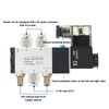 Solenoid Air Valve 2 Position 5 Way Aluminum Alloy High