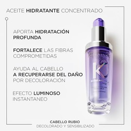 KRASTASE Huile Cicagloss Blond Absolu  Aceite de reparacin profunda para cabello rubio y daado  Hidrata, nutre y repara la fibra capilar  Con cido... 