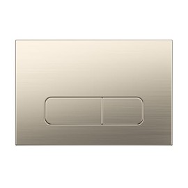 Wunderbad Push Plate Brushed Nickel Compatible with Geberit Duofix Sigma (UP 320), Actuator Plate for 2 Flush