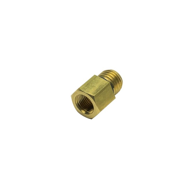 GlowShift M12 x 1.5 Male to 1/8-27 NPT Female Gauge