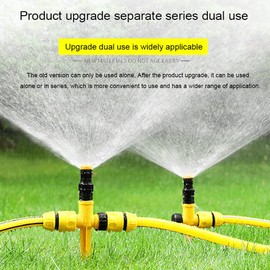 Bonseor 360° Rotation Auto Irrigation System Garden Lawn Sprinkler Patio, Garden Sprinkler Lawn, 90°/180°/360°, Adjustable at Will for Outdoor Grass Yard (8 PCS)