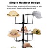 TFCFL Modern Hat Rack Stand 7 Tier Large Freestanding Hat