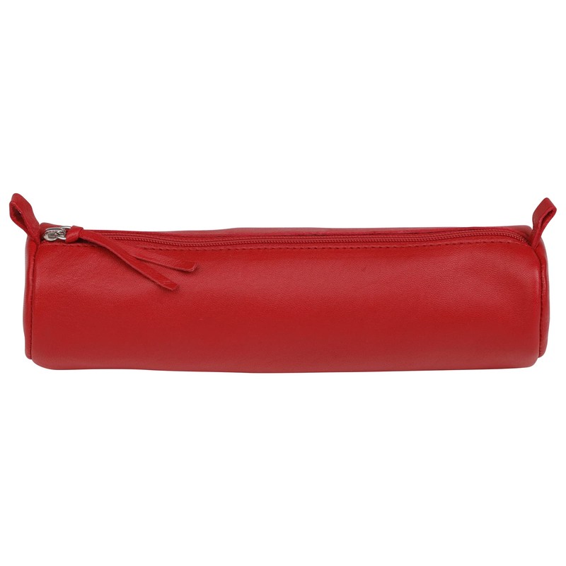 Clairefontaine - Ref 8308C - Coloured Leather Round Pencil Case