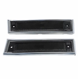 KUAFU Smoked Front Fender Side Marker Light Compatible with 1981-1991 Chevy/GMC C/K Series/Suburban/Blazer/Jimmy Replace for GM2551107 GM2550115 915558 915557 18120166 18120066 Bumper Side Lamp