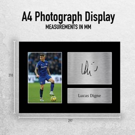 HWC Trading A4 Lucas Digne Everton Gifts Printed Signed Autograph Picture for Football Fans and Supporters