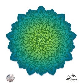 GT Graphics Detailed Mandala Beautiful Flower Design - 5" Vinyl Sticker - for Car Laptop I-Pad - Waterproof Decal