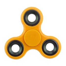 Christmas Concepts® - Exclusive Fidget Hand Spinner - Stress Reducer, Stress Relief, Autism - ORANGE WITH BLACK RINGS