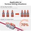 XALXMAW 22Pcs Lever Wire Connectors, 1 in 2 Out DIY