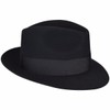 Bailey of Hollywood Gangster Fedora Black, Small