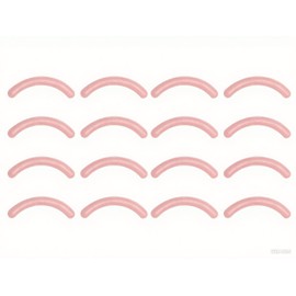 Lumbor37 16 Piezas Repuesto Para Rizador de Pestañas, Rizador de Pestañas Almohadillas de Repuesto de Goma, Almohadillas de Recambio(Rosa)            