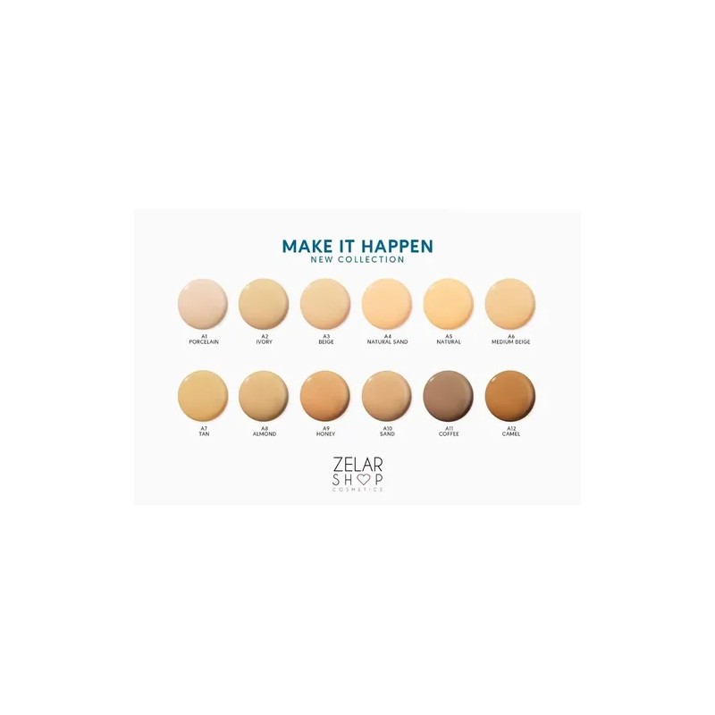 Base Maquillaje Altacobertura Makeithappen Arantza A9 Honey