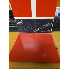 James Architek Jumbo Premium Bookends 9"  RED  - 1 pair - See Pictures!