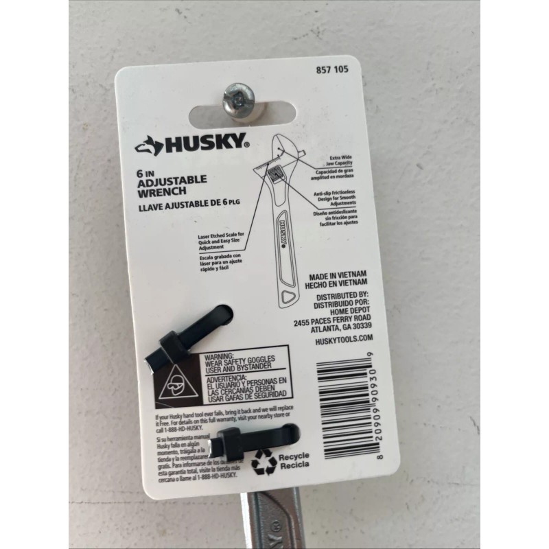 Husky 6 in. Adjustable Wrench