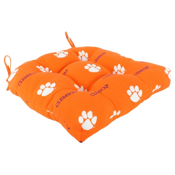 College Covers Clemson Tigers Indoor/Outdoor Seat Patio D Cushion, 20" x 20"