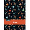 Le cahier d'Alex: Le cahier d'Alex - Petits carreaux, 96p,