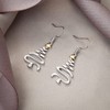 EVER FAITH Christmas Gift Pierce Dangle Earring, Stunning Glossy Lovely