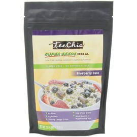TeeChia Gluten Free Super Seeds Cereal, Blueberry Date, 10.6 Ounce