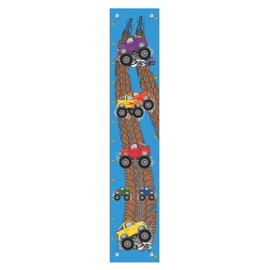 Kid Room Decor Monster Truck Growth Chart for Boys Measurement Chart Kids Mud Truck Growth Chart