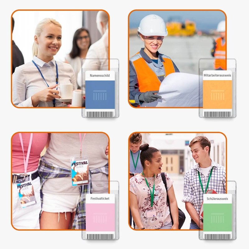 Karteo ID Card Sleeves in Credit Card Format [Pack of