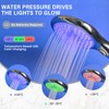 JINYOMFLY Shower Head LED 3 Colours, 3 Shower Modes, LED