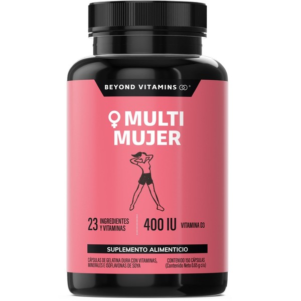 Multivitamnico para Mujer con 24 Ingredientes y Vitaminas Suplemento de