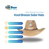 KOOL BREEZE SOLAR HAT Kool Breeze Mens Brown Gentlemen with
