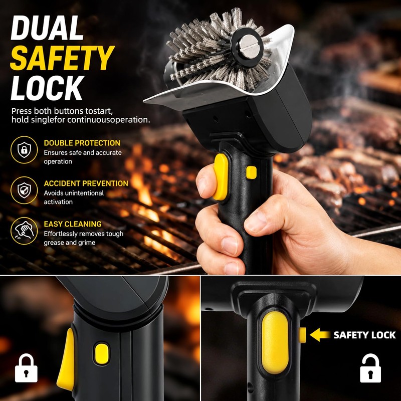 Electric Grill Brush,Grill Brush for Outdoor Grill,Grill Cleaner