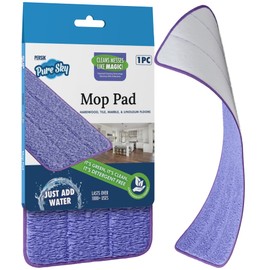 Pure-Sky Microfiber Mop Head Replacement - Just Add Water No Detergents Needed – Deep Clean Microfiber Mop Pad Refill - Damp / Wet / Dry /Dust Mop for House Floors Such as Hardwood, Tile, Marble