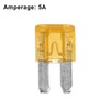 X AUTOHAUX 6pcs 5A 5Amp Car Mini Blade Fuses for