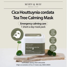 Mary&May CICA Houttuynia Tea Tree Calming Mask Daily Pull Out Sheet Mask 30 PCS