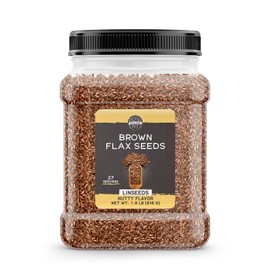 Birch & Meadow Brown Flax Seeds, 1.8 lb, Nutty Flavor, Linseeds