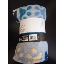 Mainstays *New* Cozy Mainstays Fleece Throw Blanket 50x60 Multicolor Dog Paw Theme